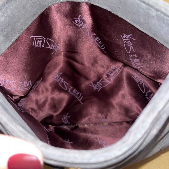 RUTH SALTZ  Vintage Suede Purse - Picture 6 of 14